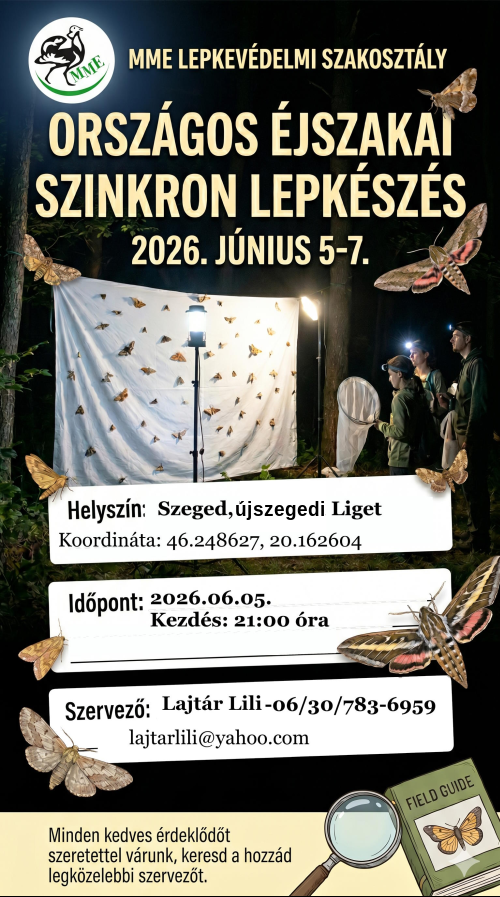Rovarászás lesz 2026.06.05-én Szegeden a Ligetben!